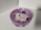 Ashtray bowl with a ladybug, flowers and amethyst stones product 1